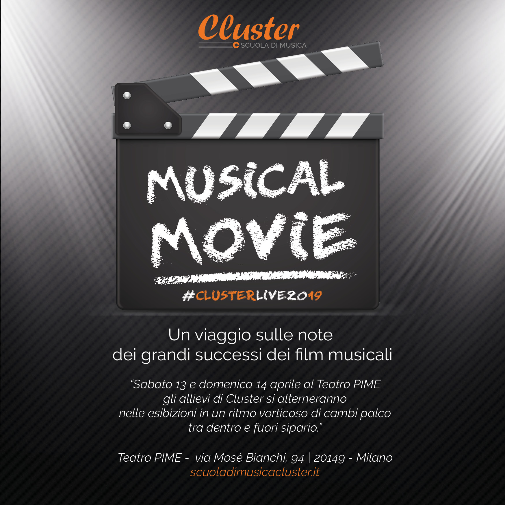 Locandina Concerto Musical Movie Cluster